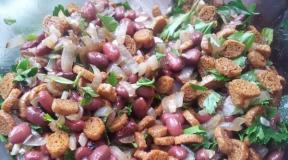 Салаты с кукурузой и фасолью – готовим вкусно круглый год Салат с фасолью и кукурузой рецепт